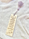 Wooden Engraved Bookmarks