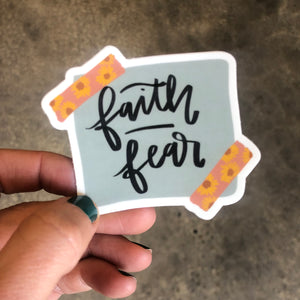 Vinyl Sticker - Faith Over Fear