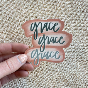 Vinyl Sticker - Grace Grace Grace