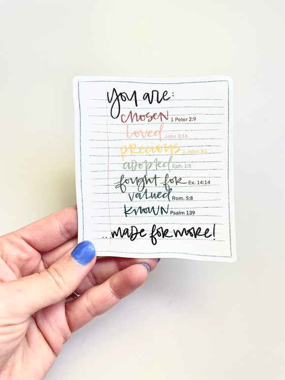 Mirror/Window Cling - You are…