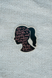 Vinyl Sticker - She is Clothed